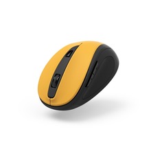 Bezprzewodowa mysz komputerowa Hama MW-400 V2", 6-przycisków, USB, żółta 