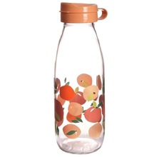 Butelka szklana z nadrukiem zamykana na wodę sok lemoniadę napoje 500 ml, wzór pomarańcze