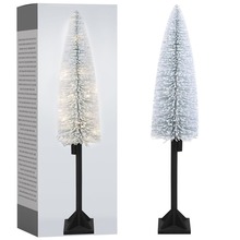 Choinka świecąca ośnieżona z lampkami / drzewko świąteczne 25 LED 120 cm