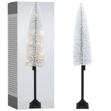 Choinka świecąca ośnieżona z lampkami / drzewko świąteczne 30 LED 147 cm