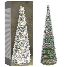 Choinka świecąca stożek dekoracyjny świąteczny ozdoba Boże Narodzenie 30 LED 60 cm