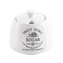 Cukiernica cukierniczka ceramiczna pojemnik na cukier retro SWEET HOME 300 ml