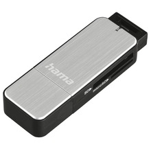CZYTNIK KART SD/microSD USB 3.0 SREBRNY