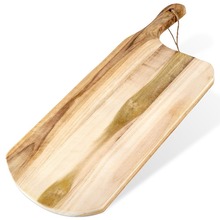 Deska do krojenia serwowania z uchwytem drewniana 45x19 cm