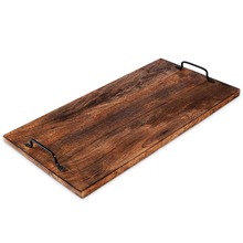 Deska do krojenia z uchwytami drewniana / taca do serwowania 56x29,5 cm