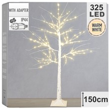 Drzewko świecące zewnętrzne brzoza 325 LED 150 cm