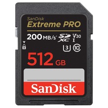 Extreme PRO 512GB SDXC R200/W140, UHS-I, Class 10, U3, V30, 2 lata 