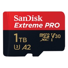 Extreme PRO microSDXC 1TB+SD Adapter R200/W140 A2 C10 V30 UHS-I U3,