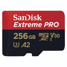 Extreme PRO microSDXC 256GB+SD Adapter R200/W140 A2 C10 V30 UHS-I U