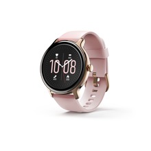 Fit Watch 4910 Smartwatch, koperta różowe złoto pasek pudrowy róż, wodoodporny IP68, tętno, pulsoksy