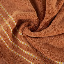 Gruby bawełniany ręcznik Fiore 50x90 500g/m2 Eurofirany (Ceglany)