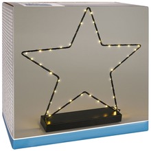 Gwiazda świecąca metalowa czarna 40 LED 40 cm