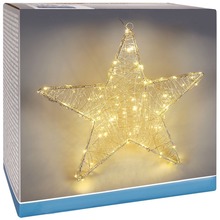 Gwiazda świecąca świąteczna ozdoba oświetlenie lampka święta Boże Narodzenie 30 LED 30 cm