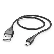 KABEL ŁADUJĄCY/DATA MICRO USB 1,5M, CZARNY