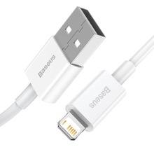 Kabel Baseus Superior USB - Lightning 2,4A 1 m (Biały)