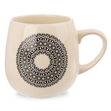 Kubek ceramiczny mandala z uchem do kawy herbaty 600 ml