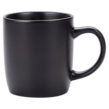 Kubek ceramiczny z uchem do picia kawy herbaty napojów czarny 350 ml SOHO