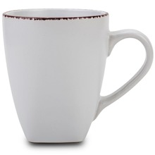 Kubek ceramiczny z uchem do picia kawy herbaty WHITE SUGAR 320 ml