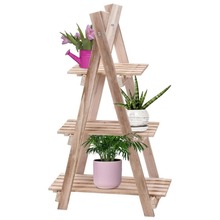 Kwietnik drewniany / drabinka 3-poziomowa na kwiaty zioła rośliny doniczki