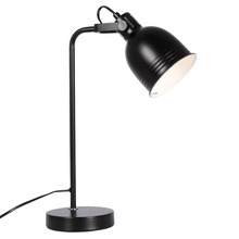 Lampa stołowa biurkowa lampka szkolna nocna metalowa czarna na biurko loft 41 cm