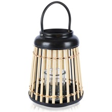 Lampion na świeczkę bambusowy 25 cm