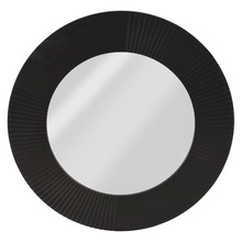 Lustro ścienne czarne okrągłe 30 cm