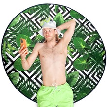 Mata plażowa piknikowa składana okrągła koc 138 cm