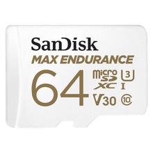 MAX ENDURANCE microSDXC 64GB + SD Adapter 30000 godzin ciągłego nagrywania