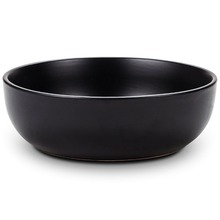 Miska ceramiczna czarna obiadowa na zupę sałatkę płatki SOHO 19 cm | 1 l
