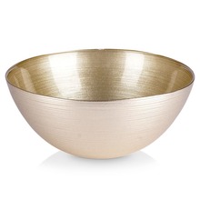 Miska misa szklana do sałatek złota okrągła 21 cm 1,7 l