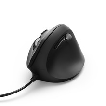 Mysz komputerowa EMC-500, przewodowa, ergonomiczna, czarna