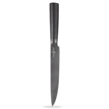 Nóż kuchenny stalowo-tytanowy Titan Chef 20 cm (Czarny)