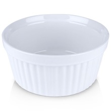 Naczynie żaroodporne ceramiczne białe 14x6,5 cm 600 ml