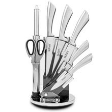 Noże stalowe zestaw komplet noży w stojaku nóż ACER 7 sztuk