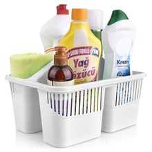 Organizer koszyk na detergenty środki czyszczące płyny gąbkę łazienkowy kuchenny