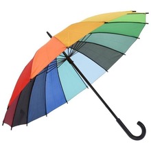 Parasol kolorowy kolorowa parasolka tęczowa manualna tęcza 98 cm
