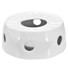Podgrzewacz pod dzbanek na świeczkę typu tealight ceramiczny biały