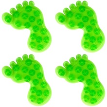 Podkładki antypoślizgowe z przyssawkami stopy zielone zestaw 4 szt.