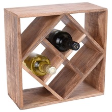 Stojak na wino butelki drewniany regał półka drewniana na 8 butelek wina