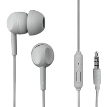 Słuchawki EAR3005GY, dokanałowe, szare, z mikrofonem do rozmów