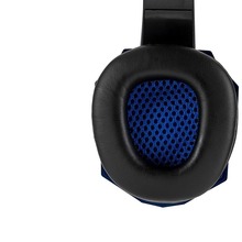 Słuchawki gamingowe LED z mikrofonem Speed Spider OS-830MV (Czarno-Niebieskie)