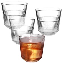 Szklanka szklanki do wody napojów soku drinków zestaw komplet szklanek 4 sztuki 270 ml