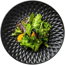 Talerz ceramiczny czarny obiadowy płytki na obiad SOHO CLASSIC 27 cm