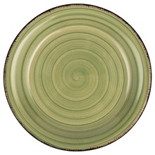 Talerz ceramiczny deserowy płytki OIL GREEN 19 cm