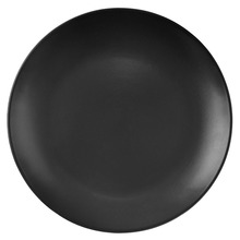 Talerz deserowy płaski płytki ceramiczny talerzyk na desery czarny ALFA 21,5 cm
