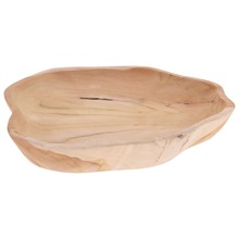 Talerz do serwowania drewniany z drewna tekowego taca 35x30 cm