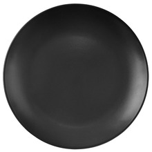 Talerz obiadowy płaski płytki ceramiczny czarny duży ALFA 27,5 cm
