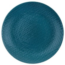 Talerz obiadowy płaski płytki ceramiczny niebieski duży RELIEF 27 cm
