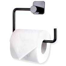 Uchwyt na papier toaletowy stalowy czarny 14,5 cm