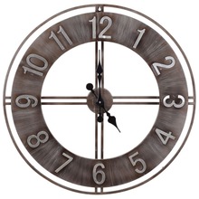 Zegar ścienny metalowy duży retro loft 76 cm XL